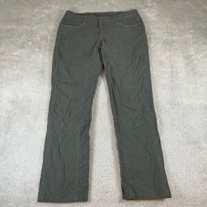 Kuhl Women's 8 Short Dark Khaki Hiking Pants Straight Leg Articulated Knee 6248